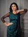 Picture of Appealing Net Midnight Blue Straight Cut Salwar Kameez