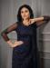 Picture of Net Dark Slate Grey Straight Cut Salwar Kameez