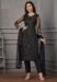 Picture of Elegant Net Black Straight Cut Salwar Kameez