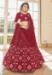 Picture of Sightly Georgette Maroon Lehenga Choli