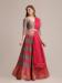 Picture of Shapely Silk Crimson Lehenga Choli