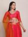 Picture of Lovely Net & Silk Crimson Lehenga Choli