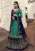 Picture of Georgette Sea Green Straight Cut Salwar Kameez