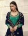 Picture of Georgette Sea Green Straight Cut Salwar Kameez