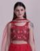 Picture of Admirable Net & Silk Fire Brick Lehenga Choli