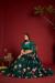 Picture of Statuesque Silk Dark Green Lehenga Choli