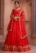 Picture of Alluring Net Crimson Lehenga Choli