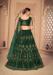 Picture of Fascinating Net Sea Green Lehenga Choli