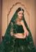 Picture of Fascinating Net Sea Green Lehenga Choli