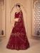 Picture of Amazing Net Maroon Lehenga Choli