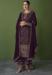 Picture of Georgette Dark Olive Green Straight Cut Salwar Kameez