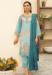 Picture of Georgette Light Steel Blue Straight Cut Salwar Kameez