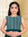 Picture of Enticing Georgette Teal Kids Lehenga Choli