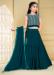 Picture of Enticing Georgette Teal Kids Lehenga Choli