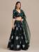 Picture of Excellent Net & Silk Black Lehenga Choli