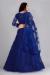 Picture of Gorgeous Net Midnight Blue Lehenga Choli