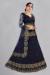 Picture of Magnificent Net & Silk Midnight Blue Lehenga Choli