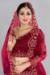 Picture of Amazing Net & Silk Maroon Lehenga Choli