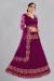 Picture of Comely Net & Silk Dark Magenta Lehenga Choli