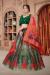 Picture of Georgette & Silk Indian Red & Indian Red Lehenga Choli