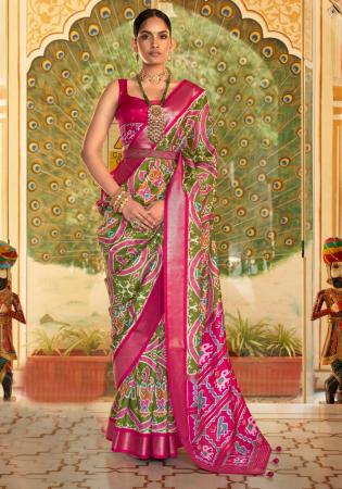 Picture of Sublime Synthetic Pale Violet Red Saree