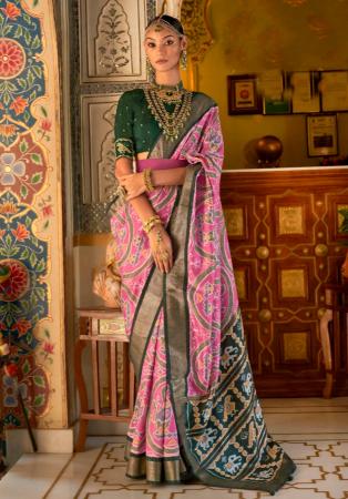 Picture of Classy Synthetic Salmon Saree