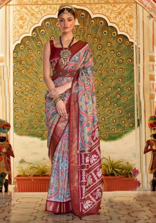 Picture of Splendid Synthetic Maroon Saree