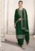 Picture of Excellent Silk Dark Green Straight Cut Salwar Kameez