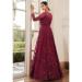 Picture of Nice Net Saddle Brown Straight Cut Salwar Kameez