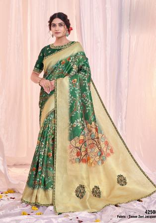 Picture of Splendid Silk Sea Green Saree