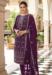 Picture of Elegant Georgette Brown Straight Cut Salwar Kameez