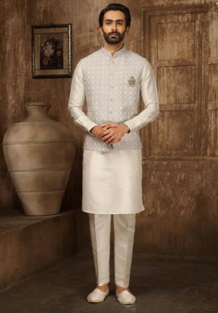 Picture of Ravishing Silk Tan Kurtas