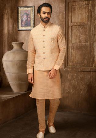 Picture of Taking Silk Tan Kurtas