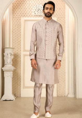 Picture of Charming Silk Tan Kurtas