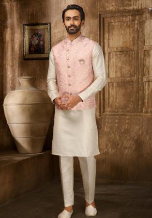 Picture of Classy Silk Tan Kurtas