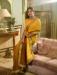 Picture of Shapely Crepe Golden Rod Saree