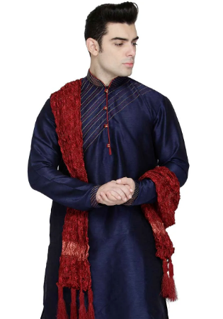 Picture of Nice Silk Dark Slate Grey Kurtas