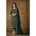 Picture of Silk Dark Olive Green Straight Cut Salwar Kameez