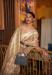 Picture of Marvelous Linen Pale Golden Rod Saree