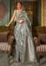 Picture of Magnificent Silk Dark Sea Green & Dim Gray Saree