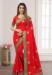 Picture of Lovely Georgette Crimson Saree