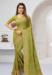 Picture of Resplendent Georgette Dark Khaki Saree