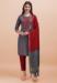 Picture of Cotton Light Slate Grey Readymade Salwar Kameez