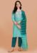 Picture of Appealing Cotton Turquoise Readymade Salwar Kameez