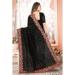 Picture of Ravishing Georgette Black Saree