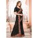 Picture of Ravishing Georgette Black Saree