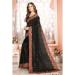 Picture of Ravishing Georgette Black Saree