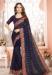 Picture of Appealing Georgette Dark Slate Blue Saree