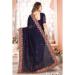 Picture of Appealing Georgette Dark Slate Blue Saree