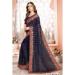 Picture of Appealing Georgette Dark Slate Blue Saree